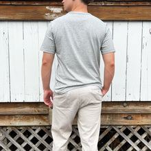 Faherty Sunwashed Regenerative Pocket Tee – heather grey