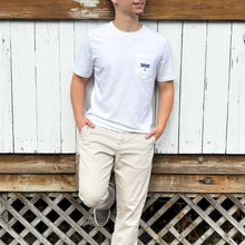Faherty Sunwashed Regenerative Pocket Tee – white